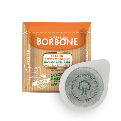 Caff Borbone Compostable Pod, Exclusive Coffee Blend - 170 Pads - Compatible with ESE System Paper Pads 44 mm