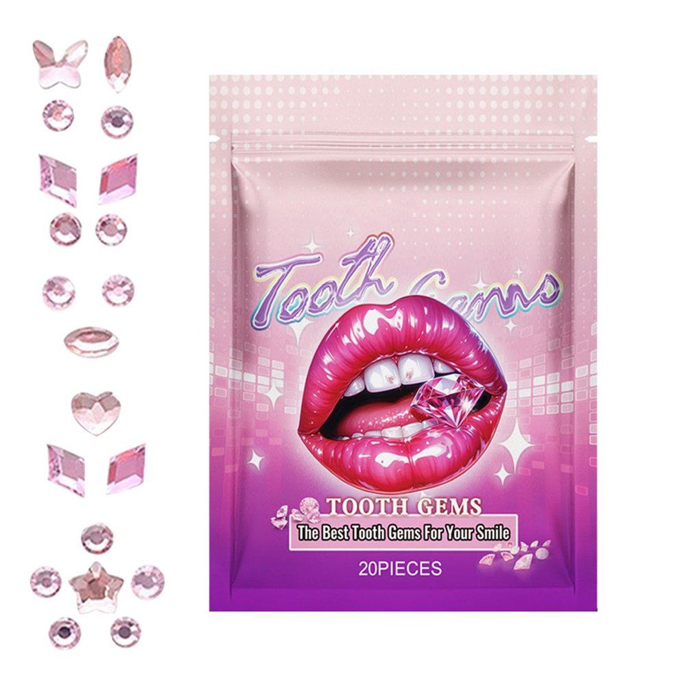 kivrimlarv Tooth Gems - Tooth Gem Jewelry Kit | Easy to Use Fashionable Crystal Tooth Jewelry Safe & Long-Lasting -Teeth Gems for All Teeth Types