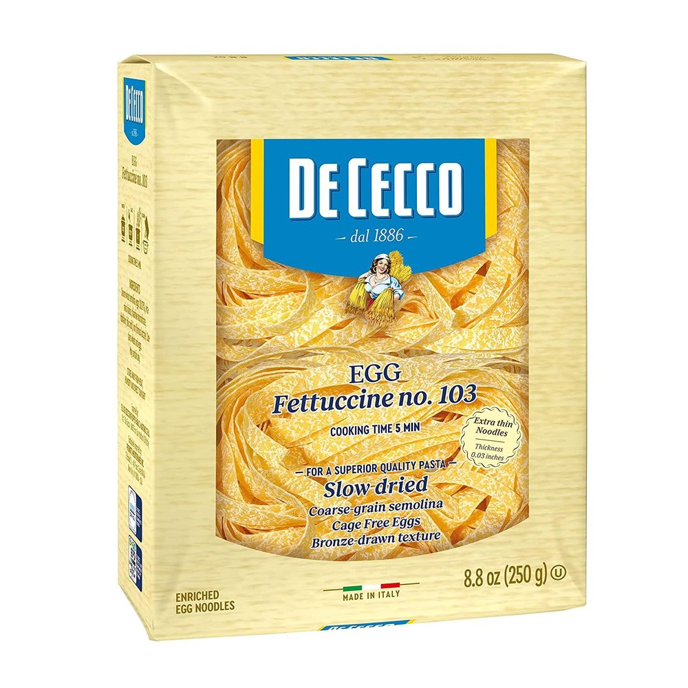 Pastificio De Cecco Fettuccine Egg Pasta (4 x 250gr)