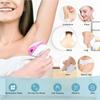 3-in-1 Electric Lady Shaver Cordless Waterproof Female Shaver with Cleansing Brush Painless Bikini Trimmer Hair Removal Rechargeable for Leg Face Body Lips Arm Underarms Armpit view 2