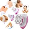 3-in-1 Electric Lady Shaver Cordless Waterproof Female Shaver with Cleansing Brush Painless Bikini Trimmer Hair Removal Rechargeable for Leg Face Body Lips Arm Underarms Armpit view 4