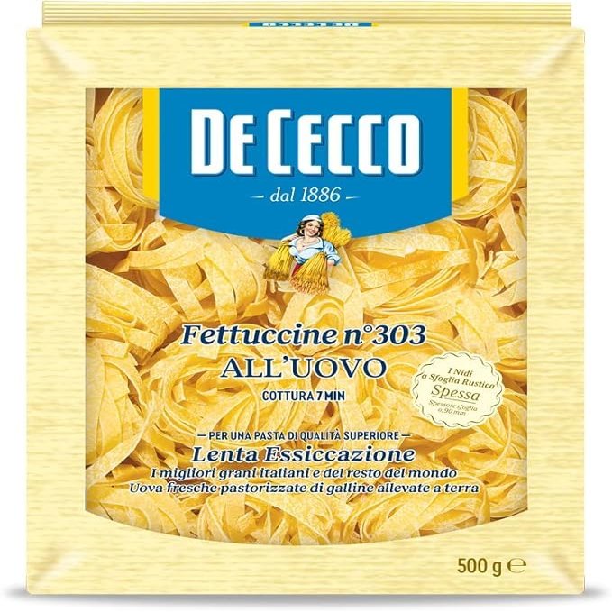 Pastificio De Cecco Fettuccine Egg Pasta (1 x 500g)