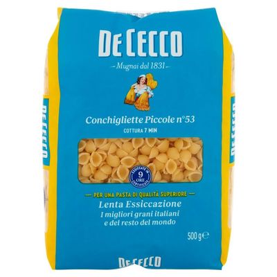 Pastificio De Cecco Pasta Conchigliette Piccole (1 x 500gr) - Format Of Fantasy Soup