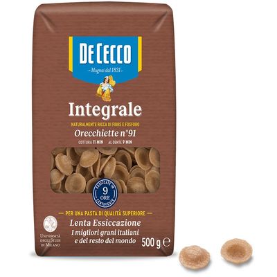 Pastificio De Cecco Premium Whole Wheat Orecchiette Pasta (1 x 500g)