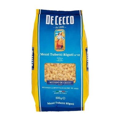 Pastificio De Cecco Pasta Mezzi Tubetti Rigati (1 x 500g)