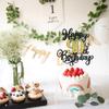 PALASASA Black Gold Happy 90th Birthday Cake Topper- Glitter Cheers to 90 Years Birthday Cake Pick 90 Fabulous Cake Decoration, 90th Birthday/Anniversary Party Cake Decoration view 4