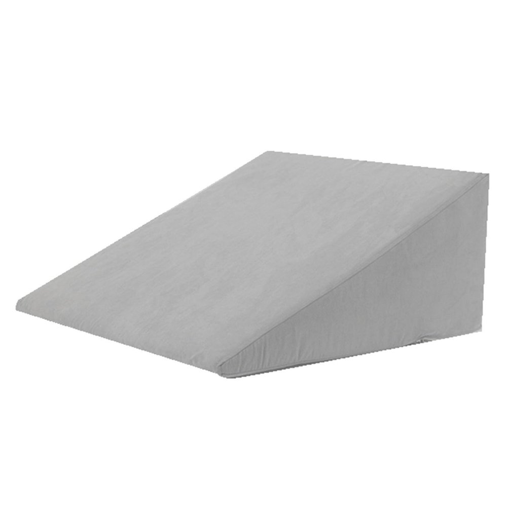 AMUFJJ 12" Tall Wedge Pillow, Triangle Wedge Pillow for Acid Reflux/Leg Swelling/Promotes Circulation/Reduce Fatigue, High Density Sponge Elevated Pillows(Gray)