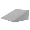 AMUFJJ 12" Tall Wedge Pillow, Triangle Wedge Pillow for Acid Reflux/Leg Swelling/Promotes Circulation/Reduce Fatigue, High Density Sponge Elevated Pillows(Gray) view 1