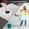 10-in-1 Power Scrubber, Electric Spin Scrubber, Electric Cleaning Brush with Adjustable Stretchable Arm and 10 Replacement Brush Heads, USB Charging for Cleaning Bathroom Bathtub Kitchen Tile Floor view 4