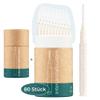 VIGOROUS Pack of 80 Sustainable Interdental Brushes - ISO 1, 0.4 mm - Interdental Brushes for Thorough Teeth Cleaning Spaces - Dental Brushes - Practical Interdental Brushes view 1