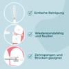 VIGOROUS Pack of 80 Sustainable Interdental Brushes - ISO 1, 0.4 mm - Interdental Brushes for Thorough Teeth Cleaning Spaces - Dental Brushes - Practical Interdental Brushes view 3