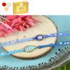 Ghasitaram Gifts Jaiccha Rakhi for Brother Rakhis Online ST24-023- Set of 2 Evil Eye Rakhis with 200 GMS of Soan Papdi view 1
