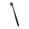 Beaupretty 2pcs Black Toothbrushes Oral Cleaning Micro-Nano Bristle Brush Dental Tool Ergonomic Handle view 2