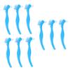 Beaupretty 9pcs Denture Cleaning Brush Double Sided Denture Brush False Teeth Cleaner Non-Slip Handle for Home Use and Travel view 1