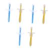 Beaupretty 6pcs Silicone Toothbrush for Training Bristle Design Umbrella-Shaped for Boys and Girls Early Oral Care for Boy Girl and Toddlers view 1