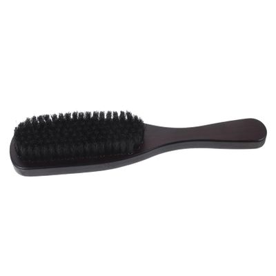 PLAFOPE Beard Brush and Hair Detangling Brush for Men with Boar Bristles Wooden Handle, Curly and Thick Hair Grooming Comb Suitable for Mustache Styling and Beard Care