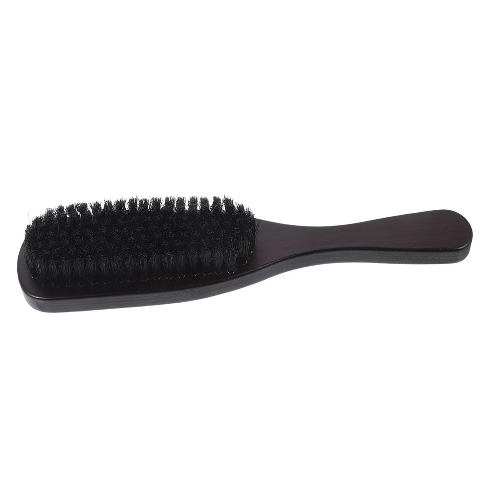 PLAFOPE Beard Brush and Hair Detangling Brush for Men with Boar Bristles Wooden Handle, Curly and Thick Hair Grooming Comb Suitable for Mustache Styling and Beard Care