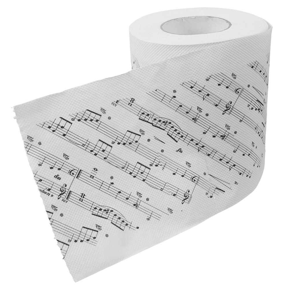 BCOATH Music Notes Toilet Paper Roll with Soft Paper and Versatile Usage for Bathroom Decoration Unique Musical Note-Shaped for Music Lovers and Musicians