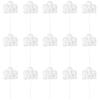 CBLUO 15 Pcs Cloud Cake Toppers White Cloud Cupcake Toppers Glitter Cloud Dessert Cake Decorations for Birthday Wedding Baby Shower Xmas Holiday Festival Carnival Celebration Party Supplies Favors view 1