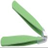 2 pcs Eyebrow Tweezers, Stainless Steel Pointed Slant Tweezer Set, Precision Tweezers for Ingrown Hair, Eyebrows Plucking, Daily Beauty Tool for Women Mens Attractive Design view 1