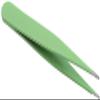 2 pcs Eyebrow Tweezers, Stainless Steel Pointed Slant Tweezer Set, Precision Tweezers for Ingrown Hair, Eyebrows Plucking, Daily Beauty Tool for Women Mens Attractive Design view 2