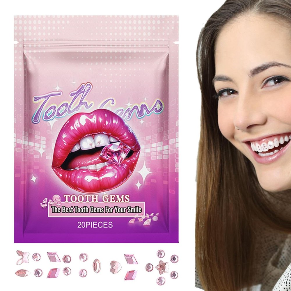 Neamou Teeth Jewelry Gems,Professional Teeth Gems Kit - Safe Long-Lasting Easy to Use Temporary Gem Starter Kit; Fashionable Crystals Tooth Jewelry for Shining Smile