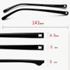 EQQHJL Spectacle arms replacement Vintage Glasses replacement temple legs*Eyewear Leg,1 Pair Black Eyeglass Temples No Screws TR90 Glasses Replacement Arms Eyeglass Repair Parts view 2