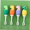 Beaupretty Boys and Girls Toothbrush Soft Bristles Small Head Cartoon Design for Boys Girls Tongue Cleaner Childrens Toothbrush view 2