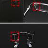 EQQHJL Spectacle arms replacement Vintage Glasses replacement temple legs*Eyewear Leg,1 Pair Metal Eyeglass Temples Nose Bridge Replacement Kit 1-Hole Rimless Glasses Repair Parts K view 2