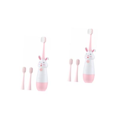 Beaupretty 2sets Cartoon Shape Sonic Vibrates Boys and Girls Electric Toothbrush Rechargeable Electronic Toothbrush for Boy Girl for Home Use