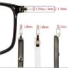 EQQHJL Spectacle arms replacement Eyeglasses Replacement Accessories,1 Pair Gradient Color Plastic Glasses Temple Eyeglasses view 3