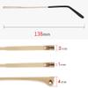 EQQHJL Spectacle arms replacement Metal Eyeglass Temples Arms Glasses Replacement Parts Double Teeth Spacing 1mm Sunglasses Frame view 2