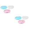 Beaupretty 6pcs Reusable Silicone Boy Girl Boy Girl Oral Care Brush and Travel Toothbrush view 1