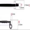 EQQHJL Spectacle arms replacement Clear Blue Plastic Eyeglass Replacement Temple Arms Glasses Replacement Parts for Eyeglass Repai view 2