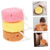 TOGEVAL 3pcs Bath Exfoliating Sponge Set with Honeycomb Foam Texture Back Scrubber and Skin Cleaning Shower Sponges for Adults and Children for Daily Bath view 4