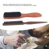 2 Pcs Beard Brush, Wood Soft Bristle Facial Hair Brush Mustaches Grooming Shaving Brush Comb Tame and Soften Facial Hair view 4
