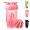 KANGSIT Protein Shaker Bottle with Mixing Ball, BPA- and DEHP-free, Leakproof Flip On Lid- Protein & Supplement Shaker Bottle 700ml (Pink) view 1