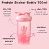 KANGSIT Protein Shaker Bottle with Mixing Ball, BPA- and DEHP-free, Leakproof Flip On Lid- Protein & Supplement Shaker Bottle 700ml (Pink) view 2