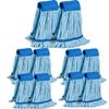 10 Pack - Large Microfiber Tube Mop 400GSM - Heavy Duty Industrial Wet Mop Head Refill,Commercial, Thick Fiber, Replacement Heads, Extra Absorbent view 1
