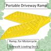 Plastic Portable Curb Ramp, Yellow Car Ramps, Threshold Ramp for Driveway, Loading Dock, Sidewalk, Car, Scooter, Bike, Motorcycle(50x22x4cm) view 3