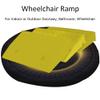 Plastic Portable Curb Ramp, Yellow Car Ramps, Threshold Ramp for Driveway, Loading Dock, Sidewalk, Car, Scooter, Bike, Motorcycle(50x22x4cm) view 4