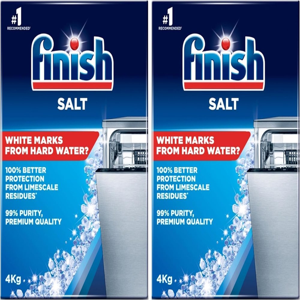 2 x 4kg Dishwasher Salt Limescale Residue Protection Premium Purity Quality