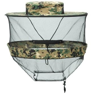 Midge Head Net Mosquito Head Net with Removable Mesh Hidden Netting for Outdoor Gardening Beekeepin Fishing, Protection from Sun and Insect (Camouflage)