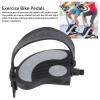 2PCS Exercise Bike Pedals with Straps PP PVC Stainless Steel Universal Adjustable Exercise Bike Pedals Clips for Home Gym Cycling view 4