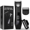 BILTRTE Groin& Body Hair Trimmer for Men,Dual-Head Ceramic Trimmer& Foil Blades,Ball Trimmer Men with Travel Lock,USB-C Rechargeable,Waterproof Wet/Dry Body Groomer with LED Display,Men's Ball Shaver view 1
