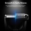 BILTRTE Groin& Body Hair Trimmer for Men,Dual-Head Ceramic Trimmer& Foil Blades,Ball Trimmer Men with Travel Lock,USB-C Rechargeable,Waterproof Wet/Dry Body Groomer with LED Display,Men's Ball Shaver view 2