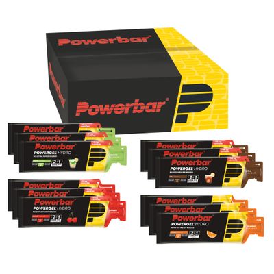 Powerbar - PowerGel Hydro - Multiflavourbox - 12x67ml - High Carb Energy Gel + Natrium