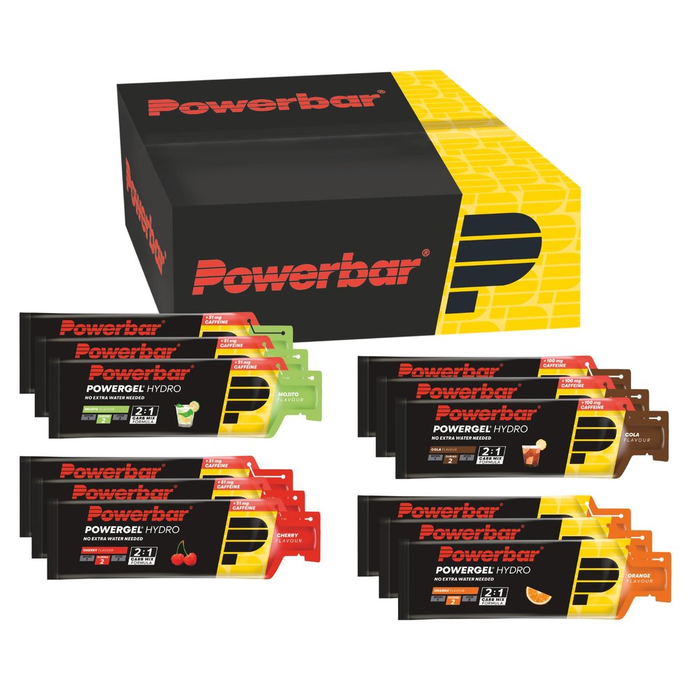 Powerbar - PowerGel Hydro - Multiflavourbox - 12x67ml - High Carb Energy Gel + Natrium