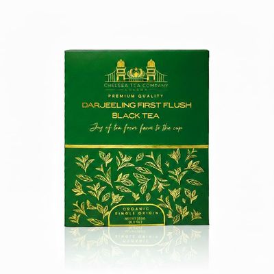 CHELSEA Organic First Flush Darjeeling Tea 100g Premium Loose Leaf Tea, Fresh Spring Harvest with Exquisite Aroma