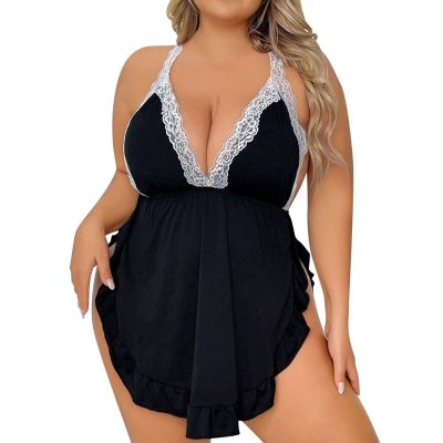 MOVAWAKY Anime French Maid Dress,Maid Costume Outfit Set Cute Lolita French Maid Costumes Sexy Costumes Women UK Anime Cosplay Lolita Fancy Dress Ladies Female Naughty Lace French Maid Costume